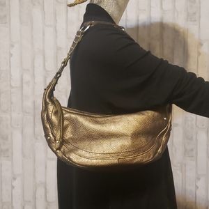 Kenneth Cole Reaction Studdded Bronze Leather Bag